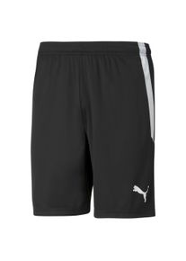 Trainingsshorts Puma "TEAMLIGA SHORTS", Herren, Gr. M, N-Gr, schwarz-wei&szlig; (Puma schwarz, Puma wei&szlig;), Interlock, Obermaterial: 100% Polyester, unifarben, regular fit normal, Hosen Trainingsshorts, atmungsaktiv, mit DryCELL Technologie
