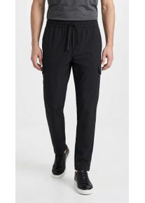 Cargohose BOSS Green "T Urbanex-CargoLight", Herren, Gr. 56, N-Gr, schwarz (schwarz001), Web, Obermaterial: 100% Elastomultiester, unifarben, gerade, unten schmal lang, Hosen Cargohose, mit elastischem Bund und Kordelzug Cargohose Sweatpants Stretchhose