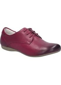 Schn&uuml;rschuh Josef Seibel "Fiona 84, berry", Damen, Gr. 41, rot (berry), Obermaterial: 100% Rindsleder Leather cow., Schuhe Schn&uuml;rschuh