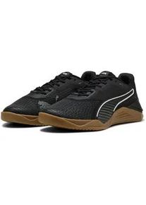 Trainingsschuh Puma "FUSE 4.0", Damen, Gr. 42, Puma schwarz, cast iron, gum, Puma wei&szlig;, Textil, Schuhe, mit Schn&uuml;rung, leicht profilierte und abriebfeste Gummilaufsohle