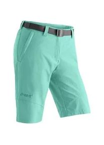 Funktionsshorts Maier Sports "Lawa", Damen, Gr. 44, Normalgr&ouml;&szlig;en, hellmint, 90% Polyamid, 10% Elasthan, Hosen, Damen Shorts, kurze Wanderhose, Outdoorhose mit 2 Taschen, Regular Fit