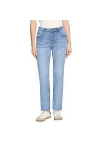 Boyfriend-Jeans Cartoon "Damen im Vintage-Look", Damen, Gr. 42, Normalgr&ouml;&szlig;en, blau, Obermaterial: 72% Baumwolle, 24% Polyester, 2% Elasthan, 2% Viskose, l&auml;ssig geschnitten, Jeans