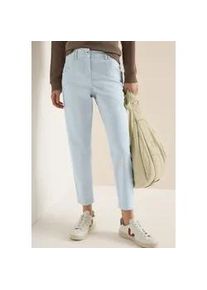 5-Pocket-Hose Cecil "Style Scarlett", Damen, Gr. 30, L&auml;nge 26, diamond blau, Web, Obermaterial: 96% Baumwolle, 4% Elasthan. Futter: 100% Baumwolle, unifarben, bequem lang, Hosen 5-Pocket-Hose, mit Stretch