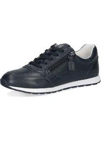 Sneaker Caprice, Herren, Gr. 40, dunkelblau, Nappaleder, Basic, Schuhe Sneaker, Freitzeitschuh, Schn&uuml;rschuh, Halbschuh in bequemer Weite
