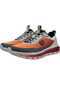 Sneaker Bugatti, Herren, Gr. 41, orange, beige, grau, Textil, Schuhe Sneaker, Freizeitschn&uuml;rer, Halbschuh im Materialmix