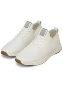 Marc O'Polo Sneaker MARC O'POLO "aus recyceltem Polyester", Herren, Gr. 48, wei&szlig;, Obermaterial: 100% Polyester, unifarben, Schuhe Sneaker