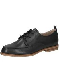 Schn&uuml;rschuh Caprice "Caprice Halbschuhe Nappaleder", Damen, Gr. 37,5, ocean, Nappaleder, Schuhe Schn&uuml;rschuh