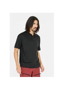 Langarm-Poloshirt WHISTLER "Vale", Herren, Gr. 4XL, grau (schwarz, anthrazit), 97% Polyester, 3% Elasthan, unifarben, normal, ohne Ausschnitt, Shirts, Aus leichtgewichtigem Material