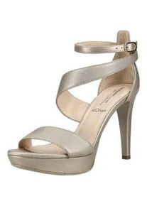 High-Heel-Sandalette Nero Giardini "Nero Giardini Sandalen Leder", Damen, Gr. 39, sand, Leder, Schuhe