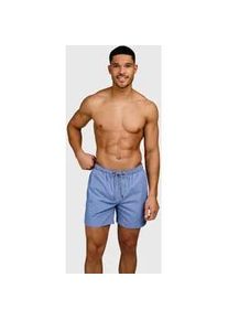 Badeshorts Brunotti "HESTER MEN SWIM SHORTS", Herren, Gr. 3XL, N-Gr, grayblau, Obermaterial: 100% Polyester. Futter: 100% Polyester, Badehosen Badeshorts, mit Taschen, sportliche Schnittform, schnelltrocknendes Material