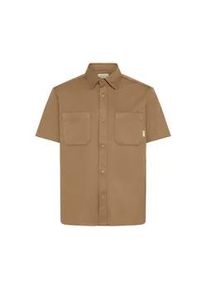 Kurzarmhemd Blend "Kurzarmhemd BHAdrian", Herren, Gr. XXL, N-Gr, braun (otter), Obermaterial: 83% Polyester PES. 13% Viskose CV. 4% Elasthan EL., Hemden