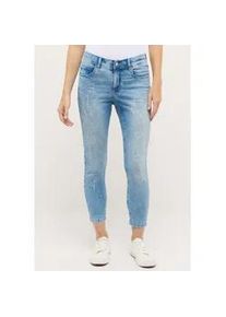 7/8-Jeans Angels "Ornella Beauty", Damen, Gr. 38, L&auml;nge 26, heaven blau random used, Denim/Jeans, Obermaterial: 89% Baumwolle, 8% Polyester, 3% Elasthan, slim fit 7/8-L&auml;nge, Jeans, mit verspielten Details, Slim Fit