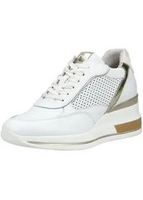 Sneaker Nero Giardini "Nero Giardini Sneaker Leder", Damen, Gr. 38, wei&szlig;, Leder, Schuhe Sneaker