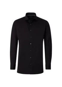 Businesshemd Venti "Venti Businesshemd Print", Herren, Gr. 49, Normalgr&ouml;&szlig;en, schwarz, 89% Baumwolle, 11% Elasthan, bedruckt, comfort fit, Hemden