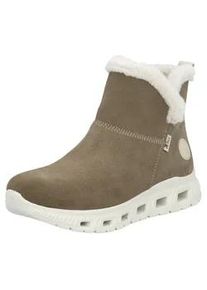 Winterboots Rieker SPORT, Damen, Gr. 39, beige, Textil, Veloursleder, Schuhe Winterboots, mit wasserabweisender RiekerTEX-Membran