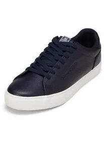 Marc O'Polo Sneaker MARC O'POLO "aus fein genarbtem Rindleder", Herren, Gr. 46, navy, Obermaterial: 100% Leder (Rind), unifarben, Schuhe Sneaker