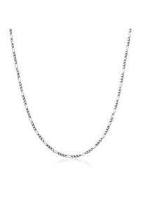 Silberkette Kuzzoi "Herrn Figaro Oxidiert Massiv Mann 925 Silber" Gr. 50, schwarz, Halsketten, Herren, 50, ohne Stein, Silber 925 (Sterlingsilber), L: 50, Silberkette