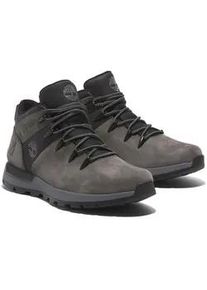 Schn&uuml;rboots Timberland "SPRINT TREKKER MID LACE UP WATERPROOF SNEAKER", Herren, Gr. 42, grau (medium grau nubuck), Leder, Synthetik, Schuhe Schn&uuml;rboots, Winterstiefel, Schn&uuml;rstiefel, Winterschuhe, wasserdicht
