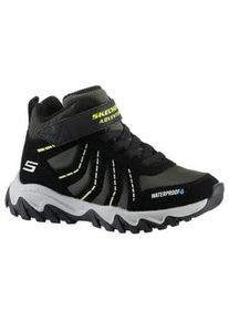 Winterstiefel Skechers "RUGGED RANGER-HYDRO SCOUT", M&auml;dchen, Gr. 32, bunt (schwarz, olivgr&uuml;n), Lederimitat, Textil, Schuhe Winterstiefel, Trekkingschuh, Outdoorschuh, Schn&uuml;rboots mit Fleece Futter
