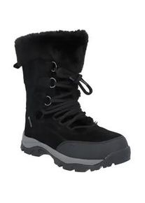 Winterstiefel HI-TEC "Moritz WP 200", Damen, Gr. 41, schwarz, Leder, mehrfarbig, Schuhe Winterstiefel, Snowboots, Winterboots, Winterschuhe, mit 200g Thinsulate Isolierung