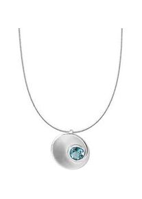 Kette mit Anh&auml;nger Celesta, silber (silbergrau), Halsketten, Damen, 45,0cm, Silber 925 (Sterlingsilber), L: 45 B: 21mm, gl&auml;nzend, matt, B:21mm