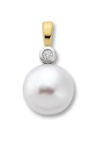 Kettenanh&auml;nger ONE ELEMENT "0.02 ct Diamant Brillant Anh&auml;nger aus 585 Gelbgold", gold, Schmuckanh&auml;nger, Damen, 0,02 mit Diamant, Diamanten Gelbgold 585 Gold, Diamanten, Gelbgold 585, Gold, Kettenanh&auml;nger, Stilvoll zur&uuml;ckhaltend &ndash; Diamantakzente mit ruhiger Eleganz