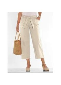 Schlupfjeans Classic Basics, Damen, Gr. 40, Normalgr&ouml;&szlig;en, beige (sand), 100% Baumwolle, unifarben, 7/8-L&auml;nge, Jeans Schlupfjeans