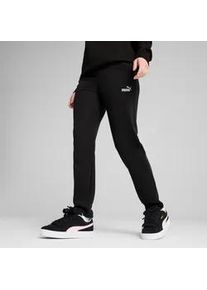 Trainingshose Puma "ESS SMALL NO. 1 LOGO SWEATPANTS TR OP", Damen, Gr. S, N-Gr, schwarz (Puma schwarz), Sweatware, Obermaterial: 68% Baumwolle, 32% Polyester, unifarben, regular fit normal, Hosen Trainingshose, aus French Terry, mit Eingrifftaschen, Regular Fit