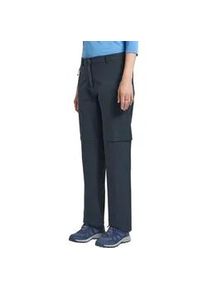 Zip-off-Hose Jack Wolfskin "PICO TRAIL ZIP OFF PANTS W", Damen, Gr. 40, N-Gr, blau (midnight sky), Obermaterial: 100% Polyester, Hosen, Atmungsaktiv & schnell trocknend & zwei Tragevarianten