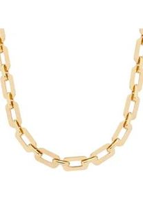 Kette ohne Anh&auml;nger Leonardo "Halskette Orfea", gold (gelbgoldfarben), Halsketten, Damen, Edelstahl, L: 50 B: 9mm, B:9mm
