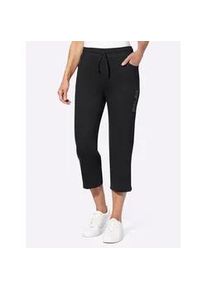 Schlupfhose, Damen, Gr. 50, Normalgr&ouml;&szlig;en, schwarz, 100% Baumwolle, unifarben, Hosen Schlupfhose