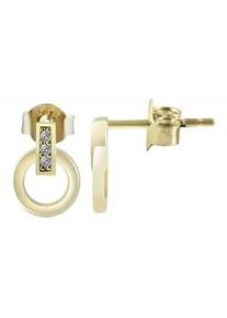 Adelia&acute;s Paar Ohrh&auml;nger ADELIA ́S "Damen Ohrstecker aus Gold 333 und Zirkonia", gold, Ohrringe, Damen, Damen, Gelbgold 333 Gold, Gelbgold 333, Gold