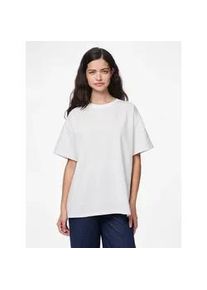 Kurzarmshirt Pieces "PCSKYLAR SS OVERSIZED TEE NOOS", Damen, Gr. XS, wei&szlig; (hellwei&szlig;), Jersey, Obermaterial: 57% Polyester, 43% Baumwolle, unifarben, oversize normal, Rundhals, Shirts