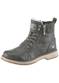 Winterboots Lerros, Herren, Gr. 42, grau, Lederimitat, used, Schuhe Winterboots, Casual Boots, Winterboots mit Warmfutter