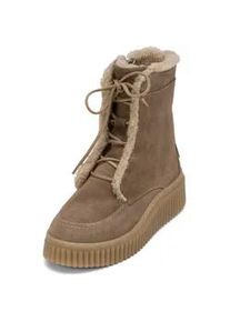 Marc O'Polo Stiefelette MARC O'POLO "mit Innenzipper", Damen, Gr. 42, schwarz taupe, Obermaterial: 100% Leder (Rind), unifarben, Schuhe Stiefelette
