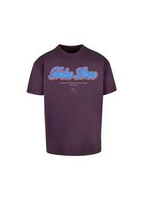 T-Shirt "Upscale by Mister Tee Herren F*ke L*ve Heavy Oversize Tee", Damen, Gr. M, lilanight, 100% Baumwolle, UPSCALE BY MISTER TEE, bedruckt, oversize, Rundhals, Shirts T-Shirt