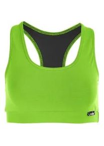 Sport-Bustier WINSHAPE "WVR1", Damen, Gr. M, gr&uuml;n (apfelgr&uuml;n), Obermaterial: 90% Baumwolle, 10% Elasthan, BHs Sport Bustiers