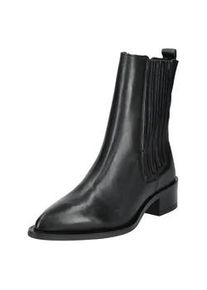 Stiefelette Pavement "Pavement Stiefelette Leder/Textil", Damen, Gr. 40, schwarz, Leder, Textil, Schuhe Stiefelette