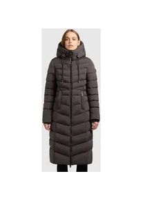 Steppmantel Khujo "INGRAM5", Damen, Gr. M (38), graphite grau, Steppware, Obermaterial: 100% Polyester. Futter: 100% Nylon. Wattierung: 100% Polyester, unifarben, wadenlang, elastischer Bund, M&auml;ntel Steppmantel