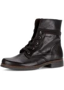 Schn&uuml;rstiefelette Gabor, Damen, Gr. 38, dunkelbraun, Kalbsleder, unifarben, Schuhe Schn&uuml;rstiefelette, Schn&uuml;rboots, Businessschuh mit Blockabsatz