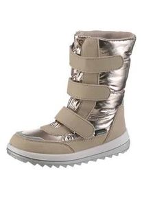 Winterstiefel Richter "Husky WMS: Weit", Damen, Gr. 28, bronze, Lederimitat, Textil, metallic, Schuhe Winterstiefel, Klettstiefel mit wasserdichtem Sympatex, Gr&ouml;&szlig;enschablone zum Download