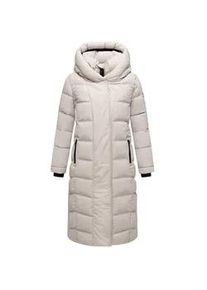 Steppmantel Navahoo "Engelsfeder XIV", Damen, Gr. XXXL(46), bone, Obermaterial: 100% Polyester; Innenfutter: 100% Polyester; Wattierung: 100% Polyester; &Auml;rmelfutter: 100% Polyester, gerade knieumspielend, hoch geschlossener Ausschnitt, &Auml;rmel ohne &Auml;rmelschlitz elastischer Bund, M&auml;ntel Steppmantel, Langer Wintermantel mit innenliegenden Rucksacktr&auml;gern