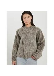 Outdoorjacke NORR "NORR Jacket Coleen", Damen, Gr. 38, braun melange, Obermaterial: 70% Polyester, 30% Wolle, Jacken Outdoorjacke