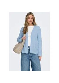 Strickjacke Only "ONLGEENA LS OPEN CARDIGAN KNT", Damen, Gr. XS, clear sky, Strick, Obermaterial: 65% Polyacryl, 35% Polyamid, unifarben, V-Ausschnitt, Strickjacken Strickjacke