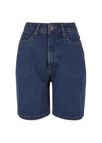 Shorts Urban Classics "Urban Classics Damen Ladies 90&lsquo;s Bermuda", Damen, Gr. 26, Normalgr&ouml;&szlig;en, indigo washed, 100% Baumwolle, unifarben, normal, Hosen Shorts