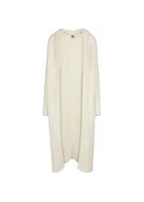 Strickjacke Urban Classics "Urban Classics Damen Ladies Hooded Feather Cardigan", Damen, Gr. S, sandwei&szlig;, 51% Polyamid, 49% Polyacryl, unifarben, normal, ohne Ausschnitt, Strickjacken Strickjacke