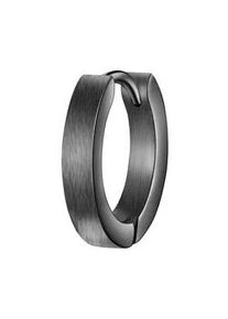 Paar Creolen True Rebels "TR319", gunmetal, Ohrringe, Herren, 15,5, Edelstahl