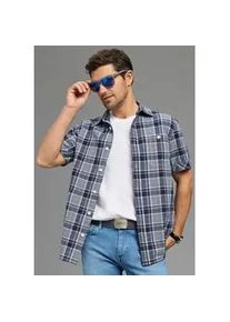 MAN'S WORLD Sonnenbrille MAN'S WORLD, Herren, grau, kontrastfarbene Details, Sonnenbrillen Sonnenbrille, sportlich-modischer Stil, trapezf&ouml;rmige Vollrandfassung