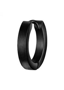 Paar Creolen True Rebels "TR320", schwarz, Ohrringe, Herren, 15,5, Edelstahl