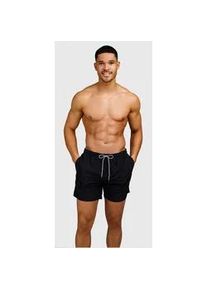 Badeshorts Brunotti "HESTER MEN SWIM SHORTS", Herren, Gr. 3XL, N-Gr, schwarz, Obermaterial: 100% Polyester. Futter: 100% Polyester, Badehosen Badeshorts, mit Taschen, sportliche Schnittform, schnelltrocknendes Material